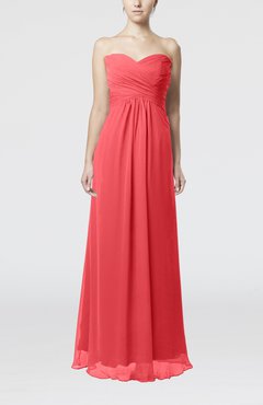 coral pink bridesmaid dresses