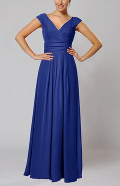 electric blue evening gown