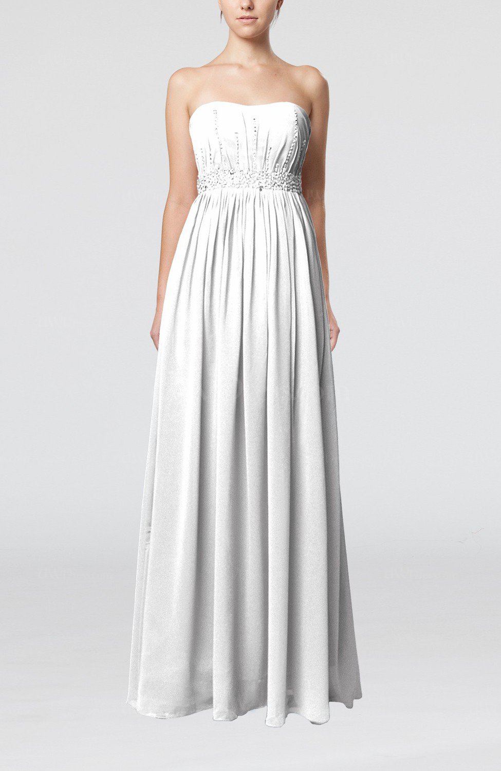 white sequin evening gown