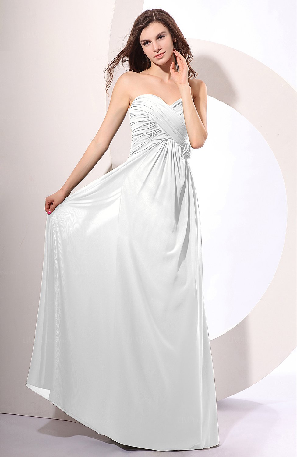 simple white sheath dress