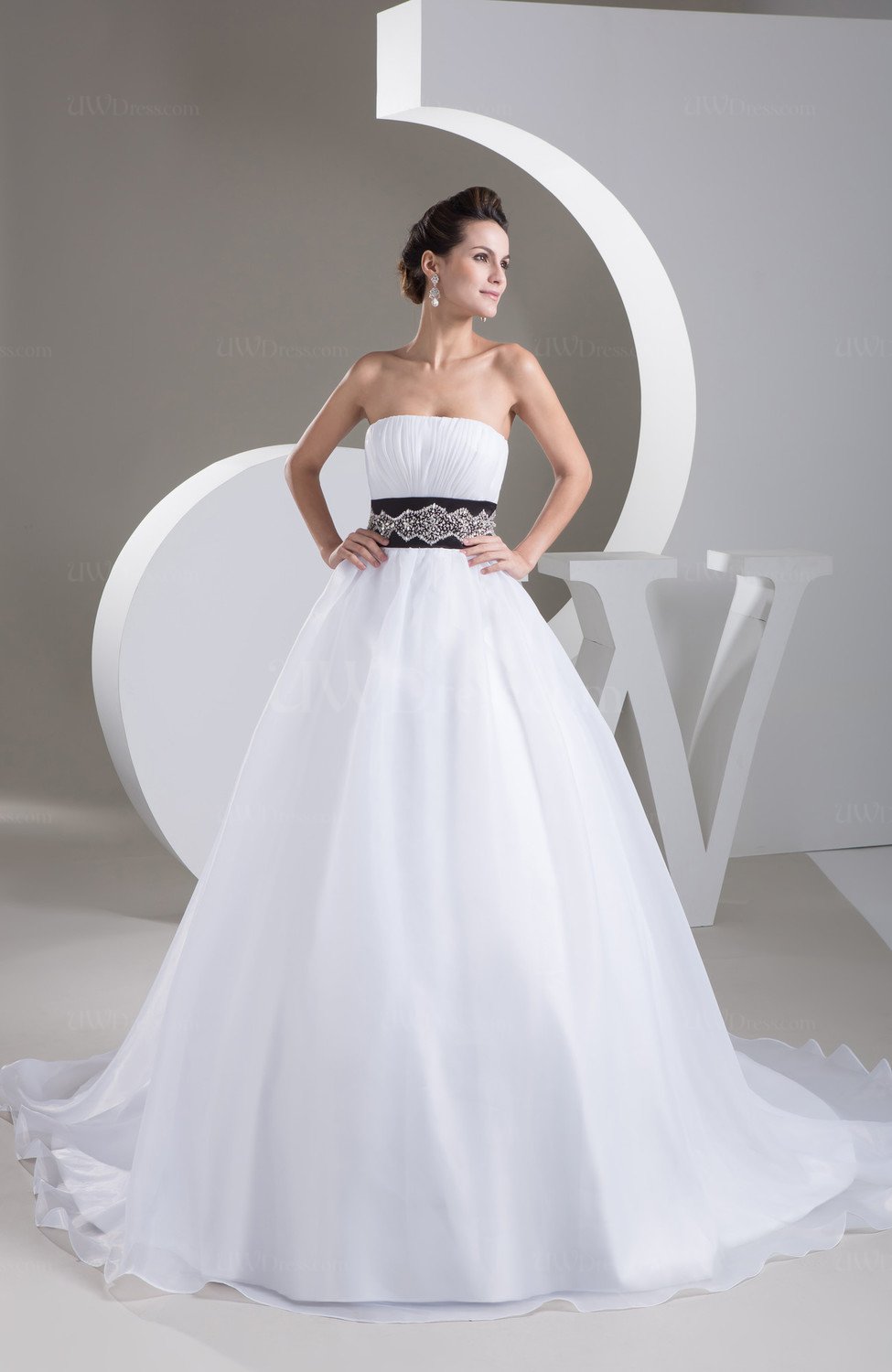 White Disney Princess Bridal Gowns Winter Glamorous Formal Fall Open Back Amazing