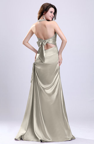 Platinum Sexy A Line Sleeveless Backless Silk Like Satin Evening Dresses