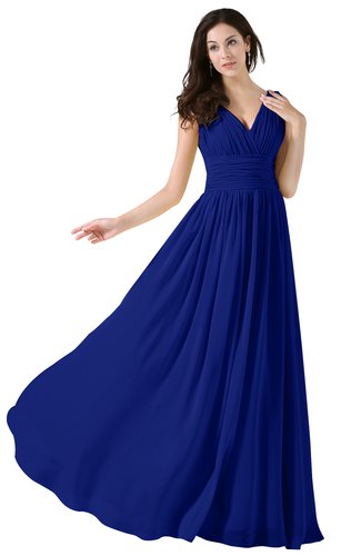 electric blue formal gowns