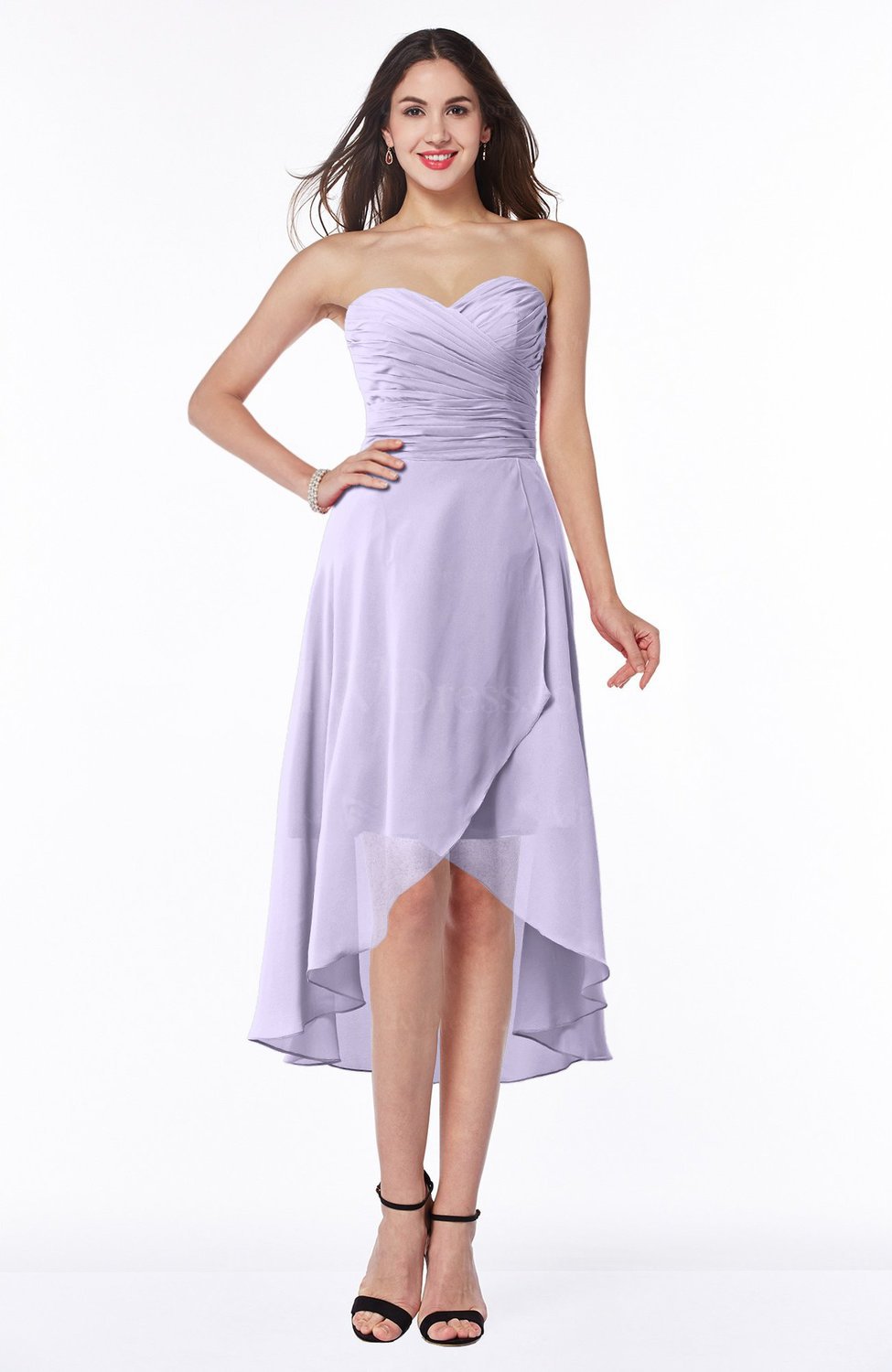 pastel lilac plain asymmetric neckline sleeveless chiffon pastel lilac plain asymmetric neckline sleeveless chiffon