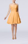 Cute Backless Chiffon Mini Ruching Homecoming Dresses