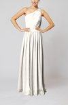 Classic Column One Shoulder Sleeveless Chiffon Pleated Prom Dresses