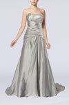 Glamorous Church Sweetheart Sleeveless Lace up Court Train Pleated Bridal Gowns