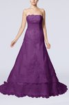 Disney Princess Garden Strapless Sleeveless Lace up Organza Court Train Bridal Gowns