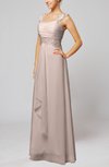 Informal Outdoor Thick Straps Sleeveless Zip up Floor Length Bridal Gowns
