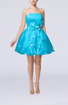 Cinderella Sleeveless Backless Organza Mini Flower Homecoming Dresses
