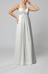 Elegant Empire Zipper Chiffon Floor Length Sequin Bridesmaid Dresses