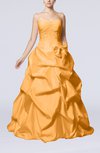 Fairytale Outdoor Strapless Sleeveless Zip up Taffeta Floor Length Bridal Gowns