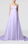 Cinderella Outdoor Empire Backless Chiffon Court Train Pleated Bridal Gowns