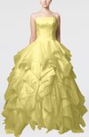 Disney Princess Outdoor Princess Sleeveless Backless Organza Bridal Gowns