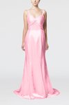 Sexy Sheath Thick Straps Criss-cross Straps Pleated Evening Dresses