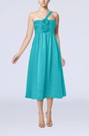 Casual One Shoulder Sleeveless Chiffon Pleated Wedding Guest Dresses