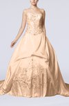 Elegant Outdoor Princess Sweetheart Taffeta Chapel Train Bridal Gowns