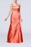 Gorgeous Column Sleeveless Zip up Silk Like Satin Floor Length Evening Dresses