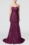 Classic Outdoor Fit-n-Flare Sleeveless Satin Court Train Beaded Bridal Gowns