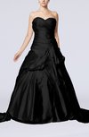 Fairytale Garden A-line Sweetheart Sleeveless Lace up Elastic Woven Satin Bridal Gowns