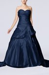Fairytale Garden A-line Sweetheart Sleeveless Lace up Elastic Woven Satin Bridal Gowns