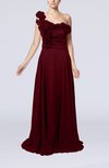 Romantic Sleeveless Zipper Chiffon Brush Train Pleated Homecoming Dresses