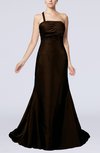 Elegant A-line Backless Taffeta Paillette Evening Dresses
