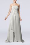 Elegant A-line Strapless Sleeveless Sweep Train Sequin Evening Dresses