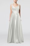 Elegant A-line Chiffon Floor Length Pleated Prom Dresses