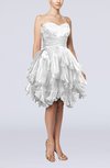 Modern Sweetheart Sleeveless Zip up Knee Length Pleated Prom Dresses