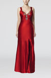 Sexy Sheath Thick Straps Floor Length Paillette Wedding Guest Dresses