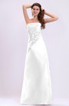 Traditional Destination A-line Zip up Taffeta Floor Length Appliques Bridal Gowns