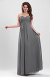 Elegant A-line Zipper Chiffon Floor Length Ruching Party Dresses