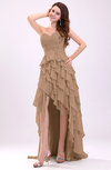 Gorgeous Sweetheart Lace up Chiffon Knee Length Wedding Guest Dresses