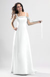 Simple Column Thick Straps Sleeveless Chiffon Pleated Wedding Guest Dresses