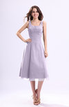 Simple A-line Square Sleeveless Zip up Wedding Guest Dresses