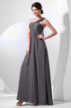 Elegant Empire One Shoulder Sleeveless Chiffon Bridesmaid Dresses