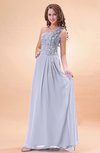 Modern A-line One Shoulder Zip up Chiffon Floor Length Bridesmaid Dresses