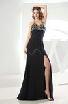 Glamorous Zipper Chiffon Floor Length Split-Front Evening Dresses