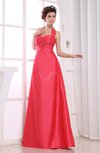 Plain A-line Sleeveless Backless Taffeta Floor Length Bridesmaid Dresses