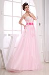 Classic Sleeveless Zip up Floor Length Appliques Prom Dresses