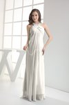 Modest Sleeveless Backless Chiffon Floor Length Ruching Bridesmaid Dresses