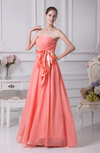 Informal Sheath Sleeveless Zip up Floor Length Sash Prom Dresses