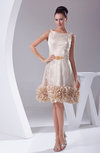 Cute Sleeveless Zip up Knee Length Prom Dresses