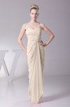Modest Sheath Sleeveless Backless Floor Length Ruching Prom Dresses