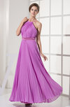 Elegant Sleeveless Zip up Floor Length Ribbon Evening Dresses