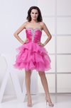 Modern A-line Sweetheart Zip up Organza Party Dresses