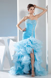 Elegant Trumpet Sweetheart Sleeveless Rhinestone Prom Dresses