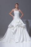 Luxury Outdoor Princess Sleeveless Court Train Pick up Bridal Gowns