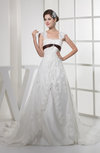 Fairytale Church A-line Sleeveless Zipper Edging Bridal Gowns